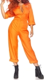 Orange Prison Jumpsuit Costume Women Men Jail Halloween Review halloween cosplay outfits