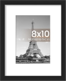 upsimples 8×10 Picture Frame, Display Pictures 5×7 with Review picture frame