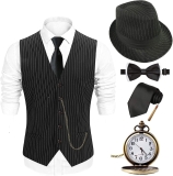 EFORLED Halloween 1920s Mens Costume 2025,Gatsby Review halloween costumes for men