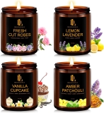 4 Pack Candles for Home Scented, 28 oz Soy Aromatherapy Review holiday candles