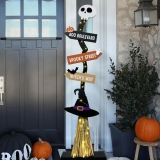 DAZONGE Halloween Decorations -Lighted Halloween Wooden Review halloween decoration ideas for home