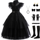 Black Dress Up Costume for Girls Birthday Party Review halloween cosplay outfits