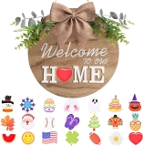 Interchangeable Welcome Home Sign, Seasonal Front Porch Review halloween home decorating ideas