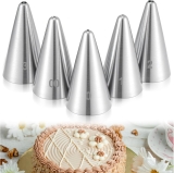 5Pcs Small Writing Piping Tip Round Icing Tips, Cake Review halloween decorating tips