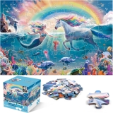 Jumbo Floor Puzzle for Kids Ages 4-8, 48-Piece Unicorn Review puzzles