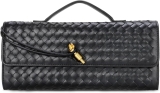 Trendy Woven Evening Clutch Purses,Women Underarm Review handbag