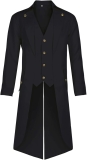 Mens Steampunk Pirate Tailcoat Jacket Gothic Victorian Review halloween costumes