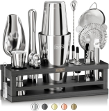 BARE BARREL® Mixology Bartender Kit Bar Set | 16-Piece Review barware set