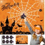 Halloween Party Games Pin The Spider on The Web Game Review halloween party games
