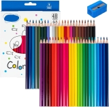 Colored Pencils Set with Sharpener, Soft Core Color Review coloring set