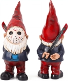Horror Garden Gnome Statue, Gothic Outdoor Decor, Review halloween decoration ideas outdoor