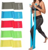 5 Pcs Professional Resistance Bands. Latex-Free, Review resistance bands