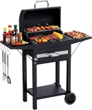 Charcoal Grills with Two Side Tables, 20-In Outdoor Review barbecue grill