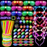 MIBOTE 269Pcs Led Light Up Toys Party Favors Glow in Review halloween kids accessories