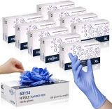 FINITEX Ice Blue Nitrile Exam Gloves – Powder-free, Review gloves