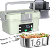 Cordless Electric Heated Lunch Box, 6.75 Cups and Review lunch box
