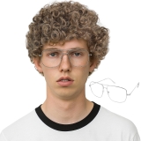 Short Brown Afro Wig with Glasses for Mens Costume Review halloween costumes