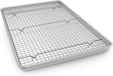 Half Sheet Pans with Rack Set, 13 Inch Commercial Review baking sheets