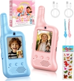 2 Pack Video Walkie Talkies for Kids, Rechargeable Kids Review kids toys