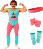 fun shack 80s Exercise Costumes For Men, 80s Workout Review halloween funny costumes