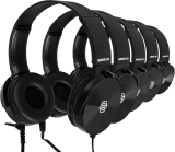 Classroom Headphones Bulk 5 Pack, Student On Ear Color Review headphones