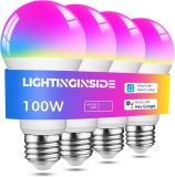 Lightinginside Smart Light Bulbs 100W Equiv., 1350LM Review smart home devices