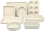 Martha Stewart Gallen 10 Piece Baking Pans Ceramic PFA Review bakeware set