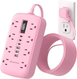 Pink Extension Cord with Surge Protector – 5 FT Kawaii Review surge protector
