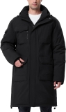 Men’s Winter Coat Long Hooded Puffer Jacket Warm Review winter jacket