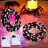 Orange Purple Green Fairy Lights Battry Operated with Review best halloween lights