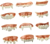 Marrywindix 12 Pieces Gnarly Teeth Gag Teeth Ugly Fake Review halloween funny costumes