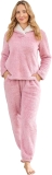 Fluffy Womens Pajama Sets, Pjs with Pants Winter Fuzzy Review winter pajamas