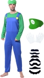 Halloween Costume Adult Plumber Jumpsuit with Hat Review halloween costumes for adults