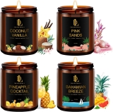 Scented Candles Set, 4 Pack Soy Candles for Home Review holiday candles