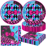 40Pcs Monster Party Decorations Monster Skull Plates Review halloween party supplies