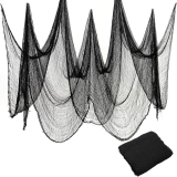 Land Guard Halloween Gauze Cloth, Black Creepy Cloth, Review halloween party decorations