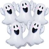 5PCS Halloween Ghost Balloons, White Ghost Mylar Review halloween balloons