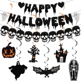 Halloween Decorations Set，Including Happy Halloween Review halloween banners