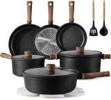 CAROTE Nonstick Pots and Pans, Induction Titanium Review cookware set