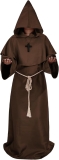 Medieval Hooded Monk Robe Costume Friar Priest Robe Review halloween costumes