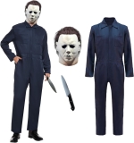 Navy Blue Jumpsuit Coveralls Adult, Horror Costume with Review halloween costumes for adults