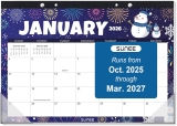SUNEE Desk Calendar 2026, 18 Months from Oct. 2025 to Review desk calendar
