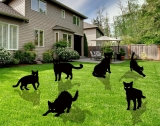 Halloween Yard Signs – 6 PCS Black Cat Decorations with Review best halloween decorations