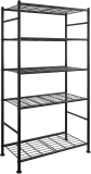 Storage Shelves – 5 Tier Shelf Organizer, Heavy Duty Review storage shelves