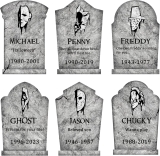Halloween Decorations Outdoor Graveyard Tombstones: 6ct Review halloween decorations under $50