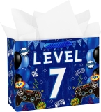 WRAPAHOLIC 13″ Large Gamer Themed 7th Birthday Gift Bag Review gift bags