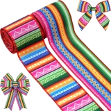 YKW Mexican Fiesta Wired Ribbon, 2 Rolls 2.5 Inch x 10 Review ribbon
