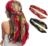 Senker Fashion 35″ Head Scarf for Women, Pirate Costume Review scarves
