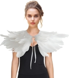 Feather Shawl for Women – Swan Feathers Collar Review halloween costumes