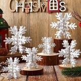 Bucherry 12 Pcs Wooden Snowflake Table Decor 3D Review holiday decorations